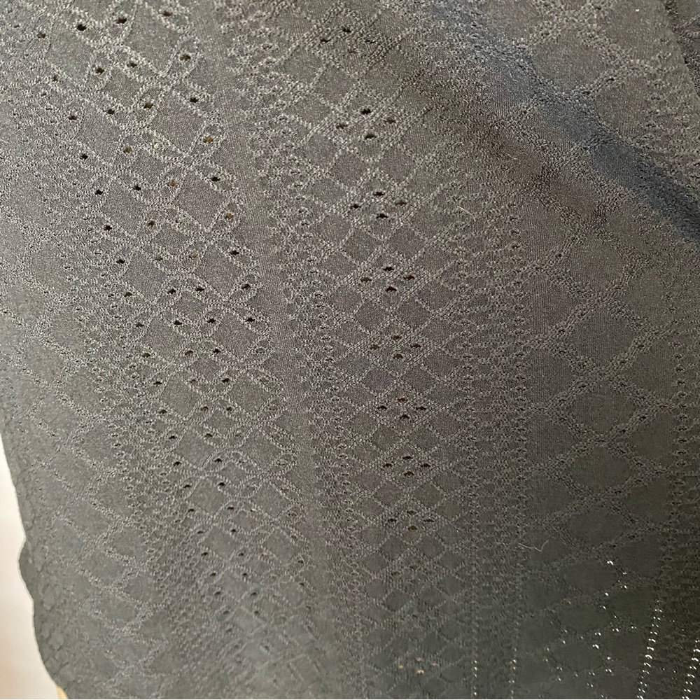 Zara Black Eyelet Textured Lace Detail Camisole Size M - Picture 8 of 11
